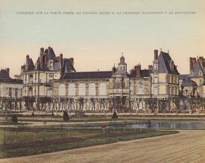 Fontainebleau : Ensemble sur la Porte Dorée, La Galerie Henri II, La Chapelle St-Saturnin & Le Baptistere - French Photographer