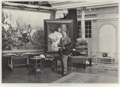 François Flameng dans son atelier - French Photographer