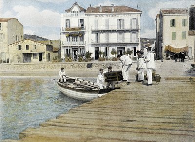 Marine française, fin XIXe siècle : bagages des permissionnaires - Bibl. des Arts Déco. - French Photographer
