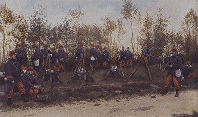 Infanterie française en manœuvres (photo couleur) - French Photographer