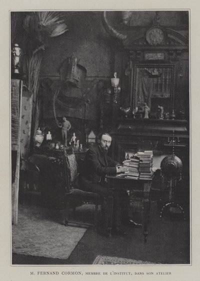 Peintre français Fernand Cormon dans son atelier - French Photographer