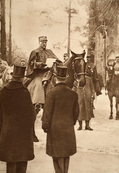 Général Hirschauer, prenant possession du pont de Keht, 30 janvier 1919 - French Photographer