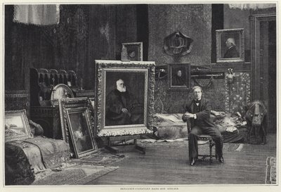 Jean-Joseph Benjamin-Constant dans son atelier - French Photographer