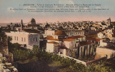 Jérusalem, Église de Sainte-Anne et zone du Temple - French Photographer