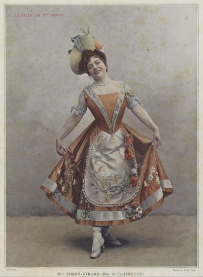 Juliette Simon-Girard en Clairette dans La Fille de Madame Angot - French Photographer