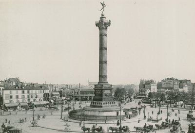 La Colonne de Juillet, Place de la Bastille (photogravure) - French Photographer