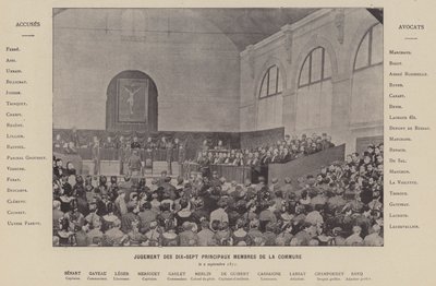 La Commune de Paris, Jugement Des Dix-Sept Principaux Membres De La Commune, le 2 septembre 1871 - French Photographer