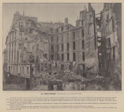 La Commune de Paris, La Croix-Rouge, Vue prise de la rue du Cherche-Midi - French Photographer