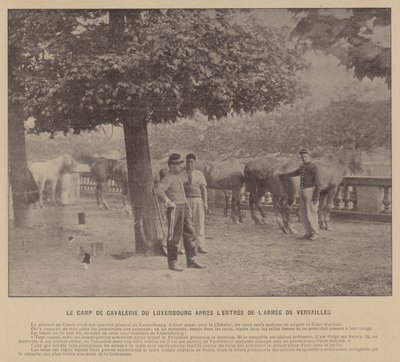 La Commune de Paris, Le Camp De Cavalerie Du Luxembourg Après L