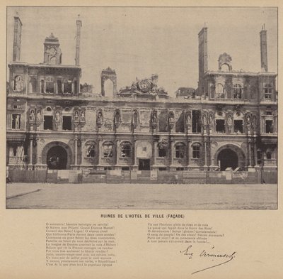La Commune de Paris, Ruines de l