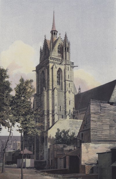 La Ferté-Bernard, Église N D des Marais Clocher, côté N O - French Photographer