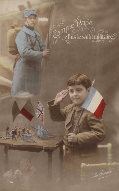 Comme père, je salue militairement - French Photographer