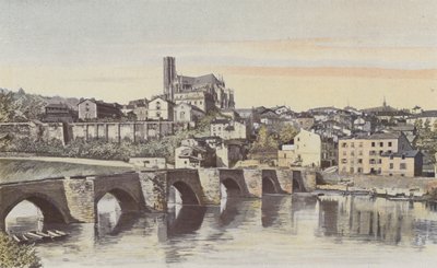 Limoges, Vue générale, prise en amont du Pont Saint-Étienne (rive gauche de la Vienne) - French Photographer