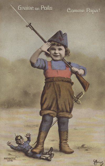 Petit garçon habillé en soldat - French Photographer