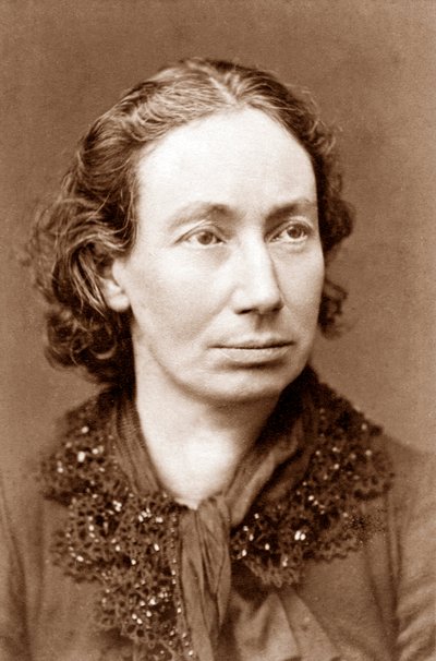 Louise Michel vers 1870 (1833-1905), révolutionnaire anarchiste française qui a participé à la Commune de Paris en 1871 - French Photographer