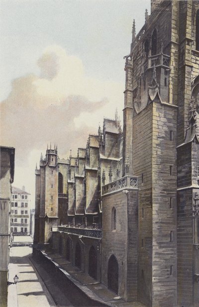 Lyon, Église Saint-Nizier, Façade latérale Nord - French Photographer