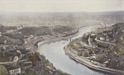 Lyon, La Saône et le Pont Serin, vus des hauteurs de Fourvière - French Photographer