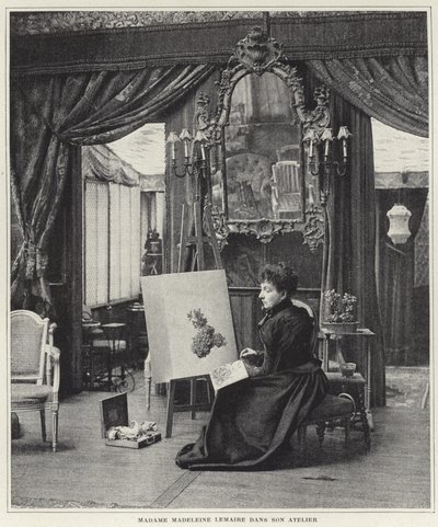 Madeleine Lemaire dans son atelier - French Photographer