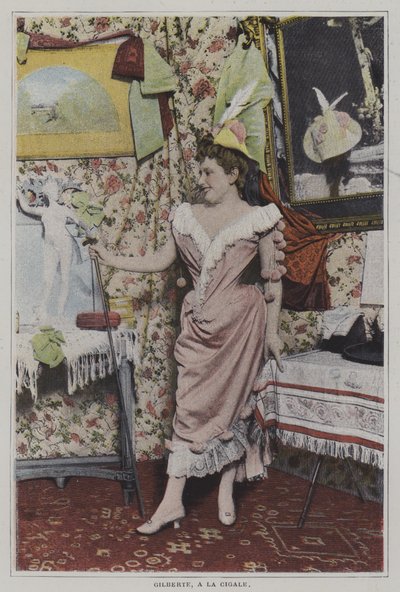 Mademoiselle Gilberte, chanteuse française à La Cigale, Paris - French Photographer