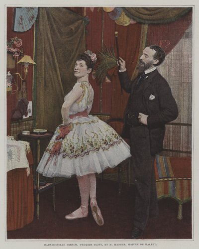 Mademoiselle Hirsch, danseuse de ballet, et Joseph Hansen, maître de ballet belge - French Photographer