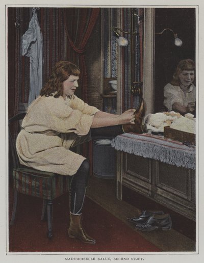 Mademoiselle Salle, deuxième sujet, dans sa loge - French Photographer