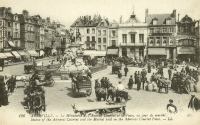 Marché sur la place de l