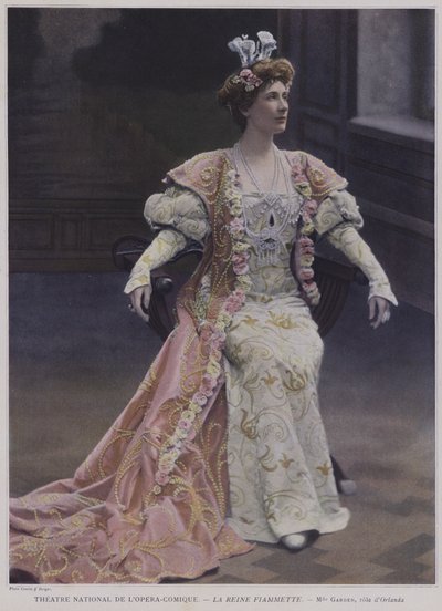 Mary Garden en Orlanda dans La Reine Fiammette - French Photographer