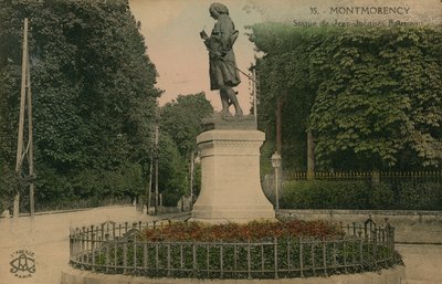 Montmorency - statue de Jean-Jacques Rousseau - French Photographer