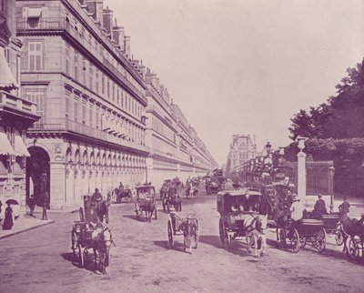Paris : Rue de Rivoli, vue vers l