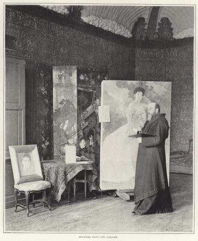 Paul-Albert Besnard dans son atelier - French Photographer