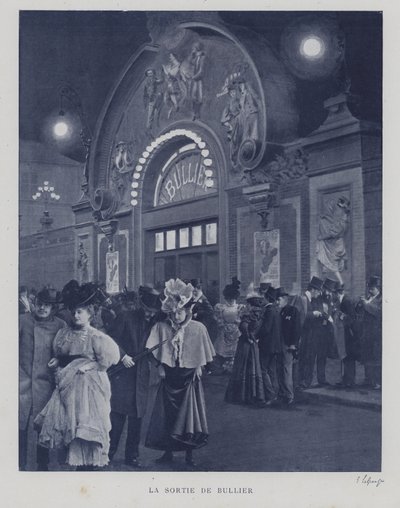 Personnes sortant du Bal Bullier, Paris - French Photographer