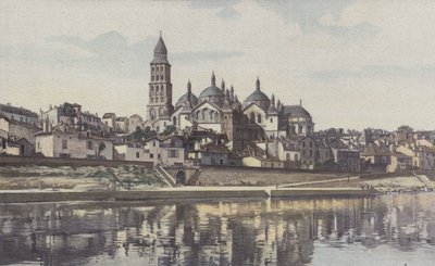 Périgueux, Cathédrale Saint-Front, Vue prise de la rive g de l