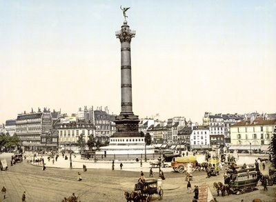 Place de la Bastille, Paris, pub. 1900 - French Photographer