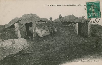 Pornic, Mégalithes. Carte postale envoyée en 1913. - French Photographer