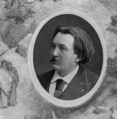 Portrait de Gustave Doré (1832-83) (photo n/b) (détail) - French Photographer