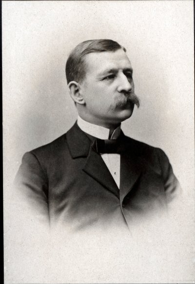 Portrait de Salomon August Andrée (1854-1897), ingénieur, physicien, aéronaute et explorateur polaire suédois - French Photographer