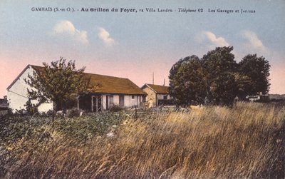 Carte postale représentant la maison de Henri Désiré Landru (1869-1922) à Gambais - French Photographer
