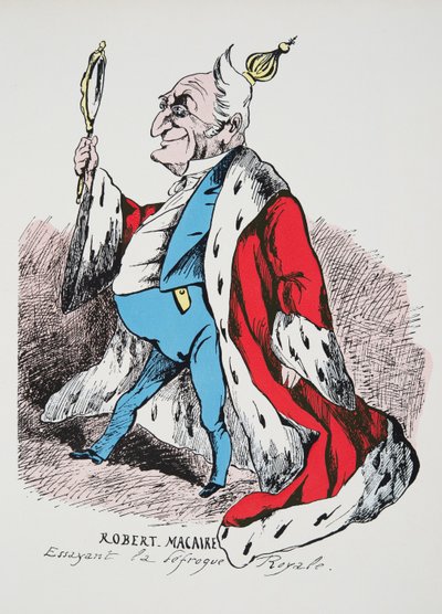 Robert Macaire - essayant la défroque Royale, de Histoire de la Troisième République, Vol. I, l