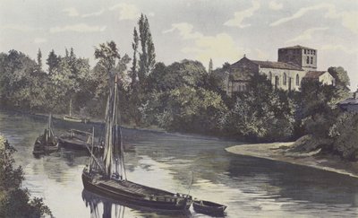 Saint-Denis-de-Piles, Église, ensemble sur les bords de l