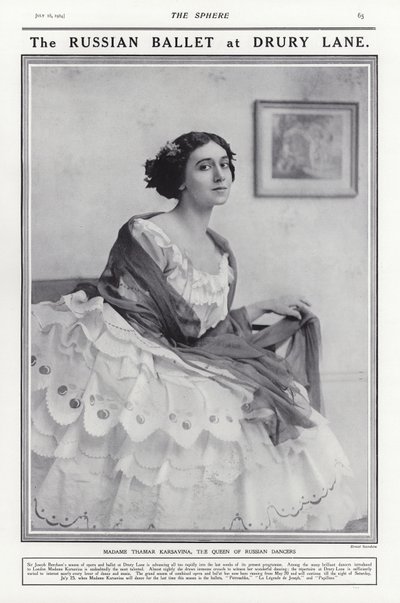 Tamara Karsavina, ballerine russe - French Photographer
