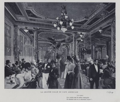 La grande salle du Café Américain, Paris - French Photographer