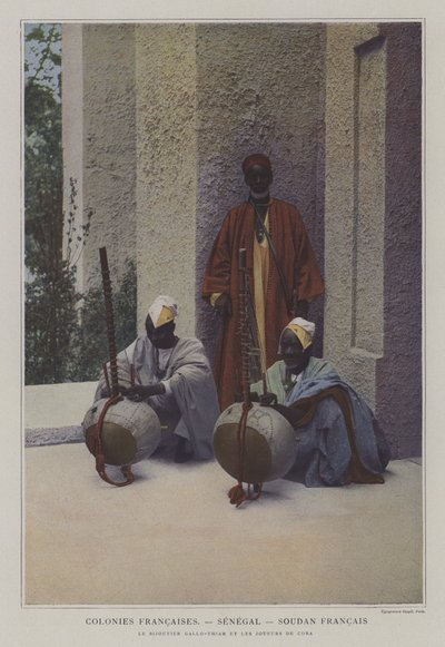 Le bijoutier Gallo-Thiam et les joueurs de cora dans la section Sénégal et Soudan français de l