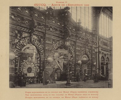 La porte monumentale de la galerie des Mines, Grande Salle d