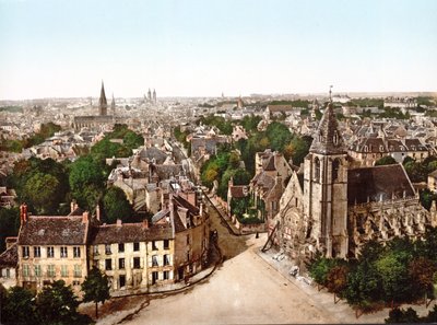 Vue de Caen avec l