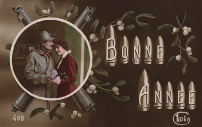 Carte de Nouvel An française WW1 - French Photographer