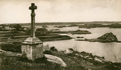 Île de Bréhat : Croix St Michel et les îlots de Kerpont, début du 20e siècle - French Photographer
