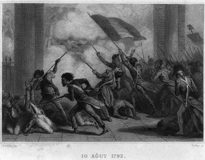 10 août 1792 (Chute de la royauté) - dans «Révolution française» par Thiers. 19e siècle - French School