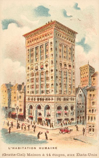 Gratte-ciel de 14 étages, USA - French School