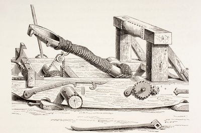 Mangonneau du XVe siècle, de Les Arts au Moyen Âge, publié en 1873 - French School