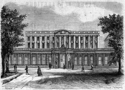 Architecture du 18ème siècle : vue extérieure de l